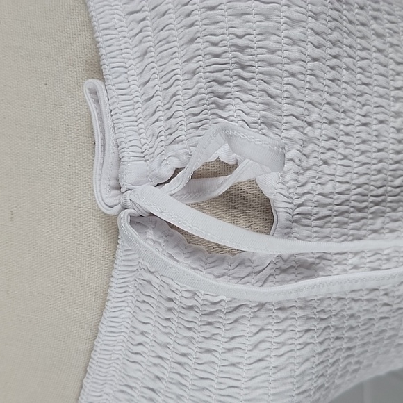 ASOS Size 6 White Smocked Milkmaid Style Top, Excellent Used Condition - Picture 2 of 12